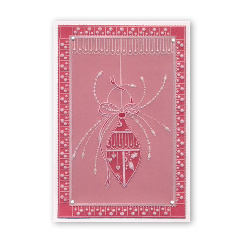 Tina's Christmas Baubles <br/>A4 Square Groovi Plate