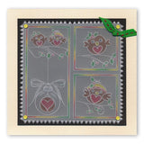Tina's Christmas Corners 3 <br/>A4 Square Groovi Plate