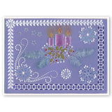 Tina's Christmas Corners 3 <br/>A4 Square Groovi Plate