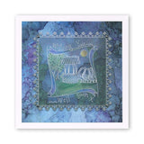 Tina's Holly Frame <br/>A5 Square Groovi Plate