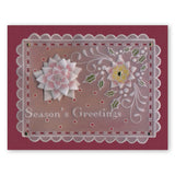 Tina's Christmas Corners 1 <br/>A4 Square Groovi Plate