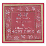 Tina's Christmas Corners 2 <br/>A4 Square Groovi Plate