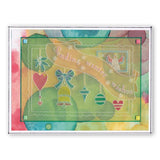 Tina's Christmas Corners 2 <br/>A4 Square Groovi Plate