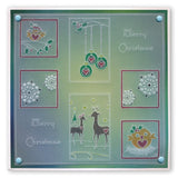 Tina's Christmas Corners 4 <br/>A4 Square Groovi Plate