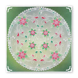 Tina's Poinsettia Frame <br/>A5 Square Groovi Plate