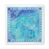 Tina's Christmas Presents & Holly <br/>A4 Square Groovi Plate