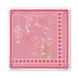 Tina's Christmas Presents & Holly <br/>A4 Square Groovi Plate