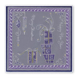 Tina's Christmas Presents & Holly <br/>A4 Square Groovi Plate