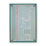Tina's Christmas Presents & Holly <br/>A4 Square Groovi Plate