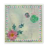 Tina's Christmas Snowman & Robins <br/>A4 Square Groovi Plate