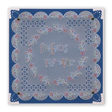 Tina's Floral Doodle Wreath <br/>A5 Square Groovi Plate