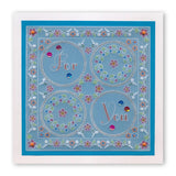 Tina's Floral Doodle Wreath <br/>A5 Square Groovi Plate