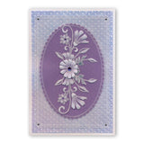 Tina's Floral Swirls & Corners 1 <br/>A4 Square Groovi Plate