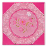 Tina's Floral Swirls & Corners 1 <br/>A4 Square Groovi Plate