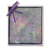 Tina's Floral Swirls & Corners 1 <br/>A4 Square Groovi Plate
