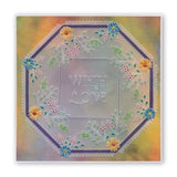Tina's Floral Swirls & Corners 1 & 2 <br/>A4 Square Groovi Plate Set