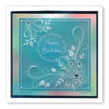 Tina's Floral Swirls & Corners 2 <br/>A4 Square Groovi Plate