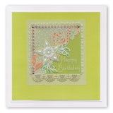 Tina's Floral Swirls & Corners 2 <br/>A4 Square Groovi Plate