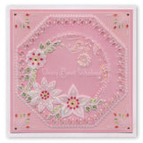 Tina's Floral Swirls & Corners 2 <br/>A4 Square Groovi Plate