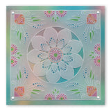 Tina's Floral Swirls & Corners 2 <br/>A4 Square Groovi Plate
