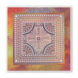 Tina's Floral Swirls & Corners 2 <br/>A4 Square Groovi Plate