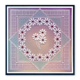 Tina's Flower Fun <br/>A5 Square Groovi Plate <br/>(Set GRO-FL-41016-03)