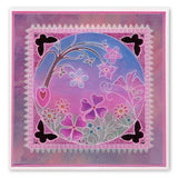 Tina's Flower Fun <br/>A5 Square Groovi Plate <br/>(Set GRO-FL-41016-03)