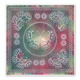 Tina's Butterfly Fun <br/>A5 Square Groovi Plate <br/>(Set GRO-AN-41015-03)