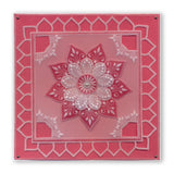 Tina's Henna Corners 1 <br/>A4 Square Groovi Plate