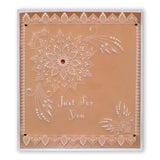 Tina's Henna Corners 1 <br/>A4 Square Groovi Plate