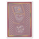 Tina's Rectangle Flowers Parchlet <br/>A6 Square Groovi Baby Plate