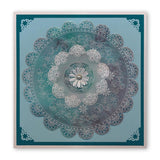 Tina's Rosie Doodle Wreath <br/>A5 Square Groovi Plate