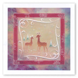Tina's Christmas Corners 4 <br/>A4 Square Groovi Plate