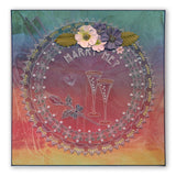 Tina's Doodle Dove Hearts <br/>A5 Square Groovi Plate <br/>(Set GRO-LO-40894-XX)