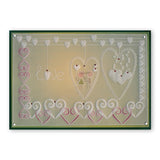 Tina's Doodle Love Hearts <br/>A5 Square Groovi Plate <br/>(Set GRO-LO-40893-XX)