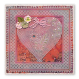 Tina's Doodle Love Hearts <br/>A5 Square Groovi Plate <br/>(Set GRO-LO-40893-XX)