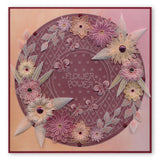 Tina's 3D Flowers & Butterflies <br/>A4 Square Groovi Plate