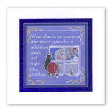 Twas the Night 5 - Cat & Window <br/>A6 Square Groovi Baby Plate