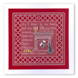 Twas the Night 10 - Fireplace <br/>A6 Square Groovi Baby Plate