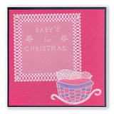 Twas the Night 3 - Crib <br/>A6 Square Groovi Baby Plate