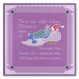 Twas the Night 1 - Shoe <br/>A6 Square Groovi Baby Plate