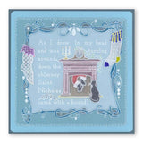 Twas the Night 10 - Fireplace <br/>A6 Square Groovi Baby Plate