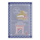Twas the Night 10 - Fireplace <br/>A6 Square Groovi Baby Plate