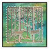 Woodland Animals <br/>A5 Square Groovi Plate <br/>(Set GRO-TR-40539-03)