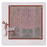 Woodland Animals & Treescape <br/>A5 Square Groovi Plate Set