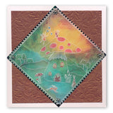Toadstool Outline <br/>A6 Square Groovi Baby Plate <br/>(Set GRO-TR-40822-01)