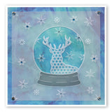 Stag Outline <br/>A6 Square Groovi Baby Plate <br/>(Set GRO-CH-40821-01)