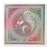 Woodland Owls & Squirrel <br/>A5 Square Groovi Plate Set
