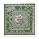 Woodland Owls <br/>A5 Square Groovi Plate