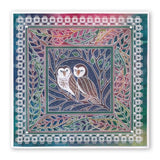 Woodland Owls <br/>A5 Square Groovi Plate
